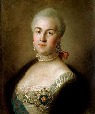 Pietro Antonio Rotari Portrait of Grand Duchess Yekaterina Alexeyevna oil painting image